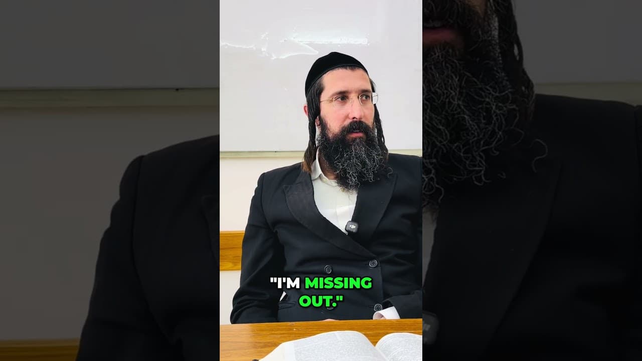 Rabbi's Simple Life: No FOMO, Just Growth #shorts