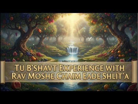 Tu B’Shevat Seder with Rav Moshe Chaim Eade! 🌳🍷✨