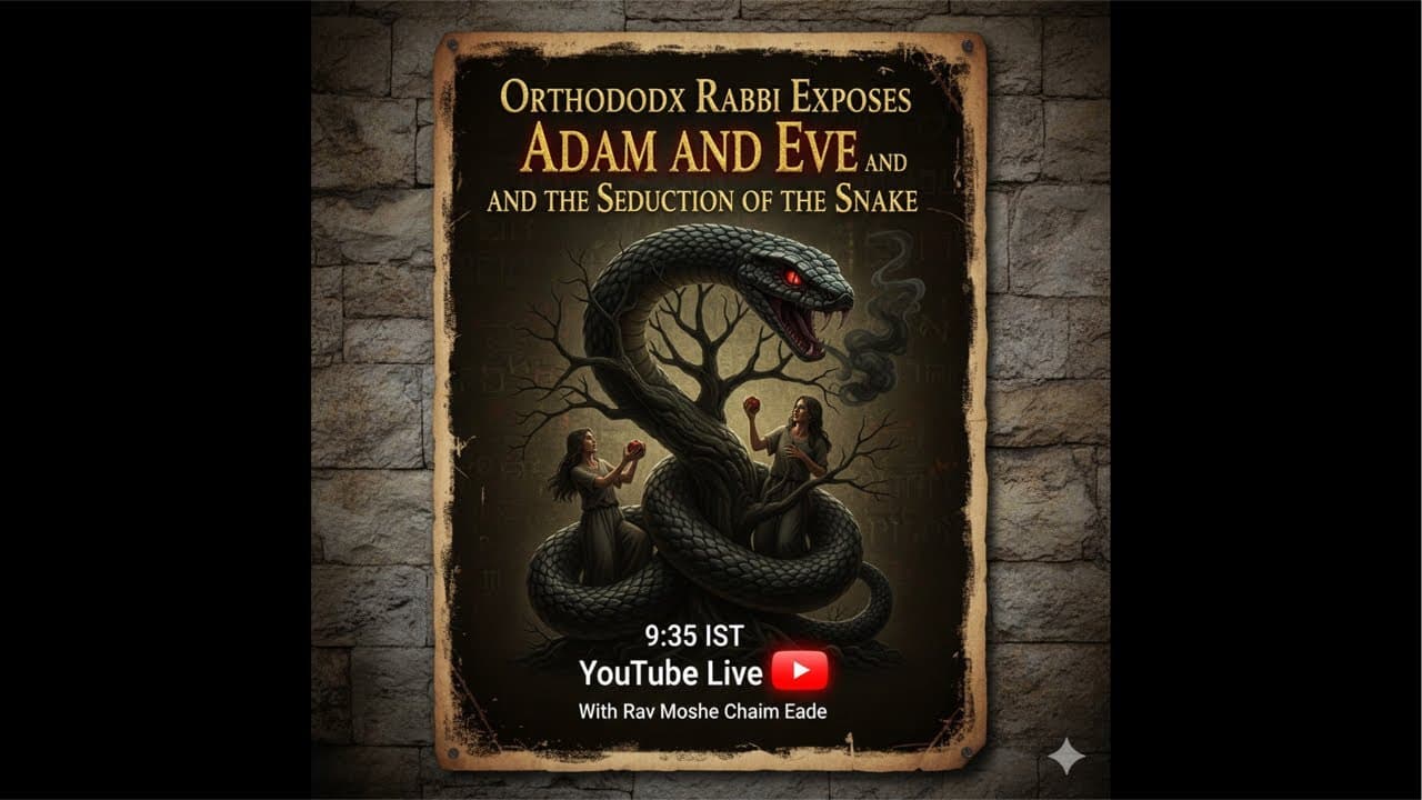 ORTHODOX RABBI EXPOSES ADAM AND EVE AND THE SEDUCTION OF THE SNAKE
