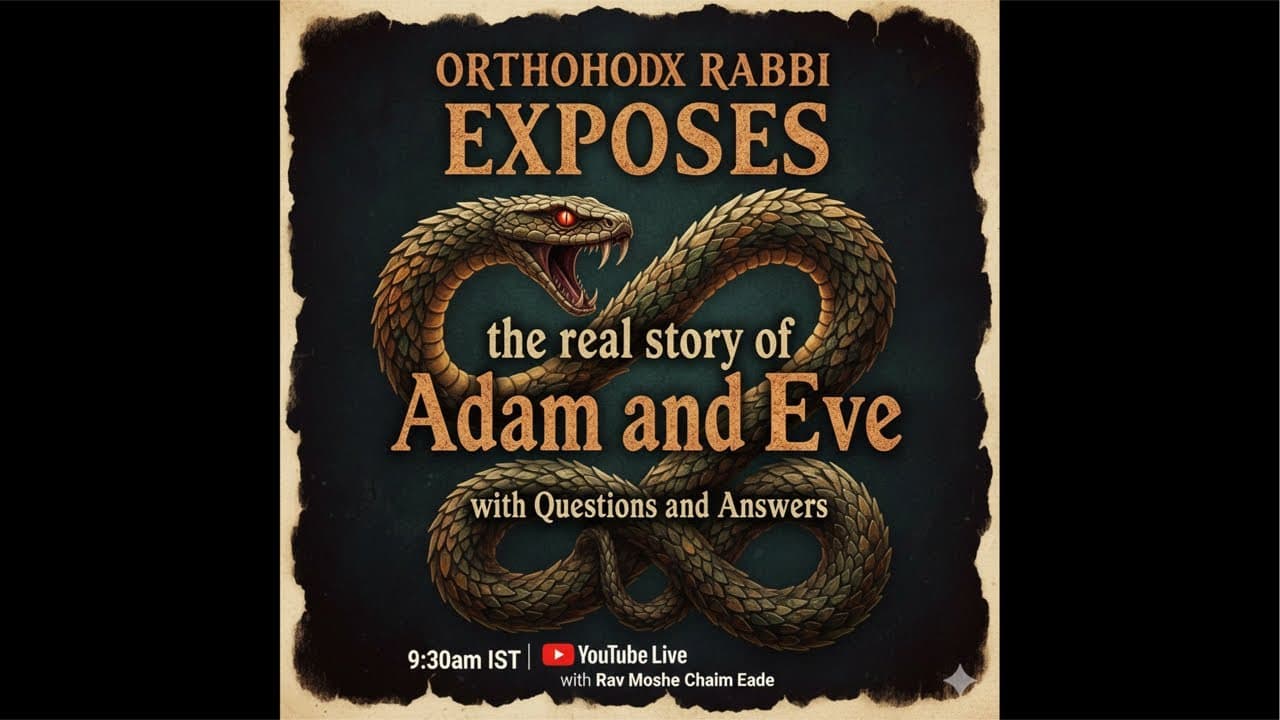 Orthodox Rabbi EXPOSES the REAL story of Adam and Eve: with Questions and Answers