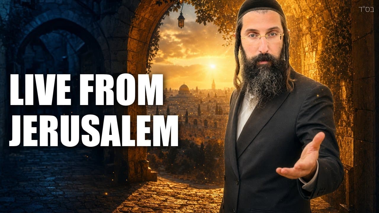 🚨 LIVE Q&A FROM THE HEART OF JERUSALEM — Join the Conversation